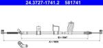 ATE Cablu, frana de parcare ATE 24.3727-1741.2 (24.3727-1741.2)