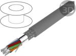 Alpha Wire Cablu de control ecranat 15x24AWG, PVC, gri închis, 30, 5 m (6307 SL005)