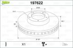 VALEO Disc frana VALEO 197622 (197622)