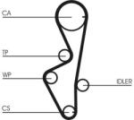 Continental Ctam Curea de distributie CONTINENTAL CTAM CT916 (CT916) - automobilus