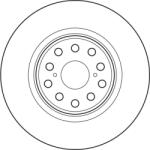 TRW Disc frana TRW DF6827S (DF6827S) - automobilus