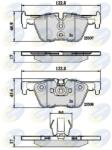 COMLINE set placute frana, frana disc COMLINE CBP02131 (CBP02131)