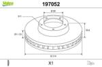 VALEO Disc frana VALEO 197052 (197052)