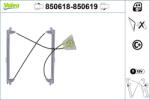 VALEO Mecanism actionare geam VALEO 850619 (850619)