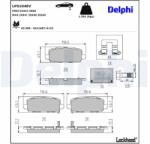DELPHI set placute frana, frana disc DELPHI LP5104EV (LP5104EV)