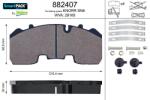 VALEO set placute frana, frana disc VALEO 882407 (882407)