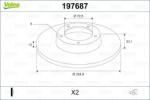 VALEO Disc frana VALEO 197687 (197687)