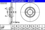ATE Disc frana ATE 24.0113-0122.1 (24.0113-0122.1)