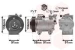VAN WEZEL Compresor, climatizare VAN WEZEL 1300K344 (1300K344)