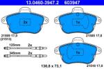 ATE set placute frana, frana disc ATE 13.0460-3947.2 (13.0460-3947.2)