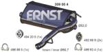 ERNST Toba esapament finala ERNST 309004 (309004)