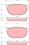 TRW set placute frana, frana disc TRW GDB306 (GDB306)