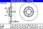 ATE Disc frana ATE 24.0113-0118.1 (24.0113-0118.1)