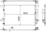 MAHLE Condensator, climatizare MAHLE BEHR AC 557 000S (AC 557 000S)