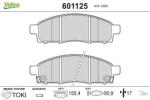 VALEO set placute frana, frana disc VALEO 601125 (601125)