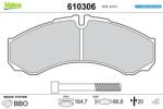 VALEO set placute frana, frana disc VALEO 610306 (610306)