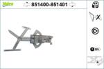 VALEO Mecanism actionare geam VALEO 851400 (851400)