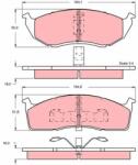 TRW set placute frana, frana disc TRW GDB1244 (GDB1244)