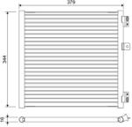 VALEO Condensator, climatizare VALEO 822660 (822660)