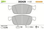 VALEO set placute frana, frana disc VALEO ESSENTIAL 302429 (302429)