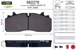 VALEO set placute frana, frana disc VALEO 882278 (882278)