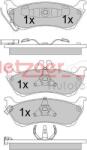 Metzger Autoteile set placute frana, frana disc METZGER AUTOTEILE 1170339 (1170339)