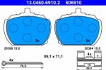 ATE set placute frana, frana disc ATE 13.0460-6910.2 (13.0460-6910.2)