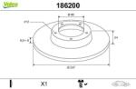 VALEO Disc frana VALEO 186200 (186200)