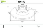 VALEO Disc frana VALEO 186172 (186172)
