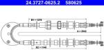 ATE Cablu, frana de parcare ATE 24.3727-0625.2 (24.3727-0625.2)