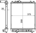 MAHLE Radiator, racire motor MAHLE BEHR CR 837 000S (CR 837 000S)