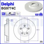 DELPHI Disc frana DELPHI BG9774C (BG9774C)