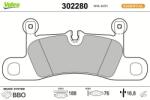 VALEO set placute frana, frana disc VALEO ESSENTIAL 302280 (302280)