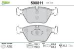 VALEO set placute frana, frana disc VALEO 598811 (598811)