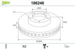 VALEO Disc frana VALEO 186246 (186246)