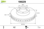 VALEO Disc frana VALEO 186229 (186229)