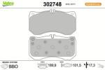 VALEO set placute frana, frana disc VALEO 302748 (302748)