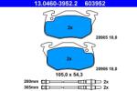 ATE set placute frana, frana disc ATE 13.0460-3952.2 (13.0460-3952.2)