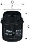 VALEO Filtru ulei VALEO 586141 (586141)