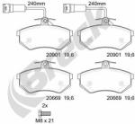 BRECK set placute frana, frana disc BRECK 20669 10 701 10 (20669 10 701 10)
