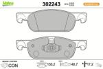 VALEO set placute frana, frana disc VALEO ESSENTIAL 302243 (302243)