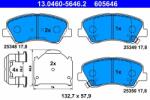 ATE set placute frana, frana disc ATE 13.0460-5646.2 (13.0460-5646.2)