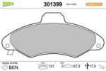VALEO set placute frana, frana disc VALEO FIRST 301399 (301399)