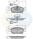 COMLINE set placute frana, frana disc COMLINE CBP12044 (CBP12044)