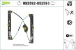 VALEO Mecanism actionare geam VALEO 852593 (852593)