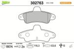 VALEO set placute frana, frana disc VALEO 302763 (302763)