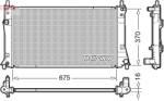 DENSO Radiator, racire motor DENSO DRM44035 (DRM44035)