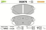 VALEO set placute frana, frana disc VALEO 302676 (302676)