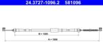 ATE Cablu, frana de parcare ATE 24.3727-1096.2 (24.3727-1096.2)