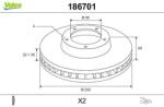 VALEO Disc frana VALEO 186701 (186701)
